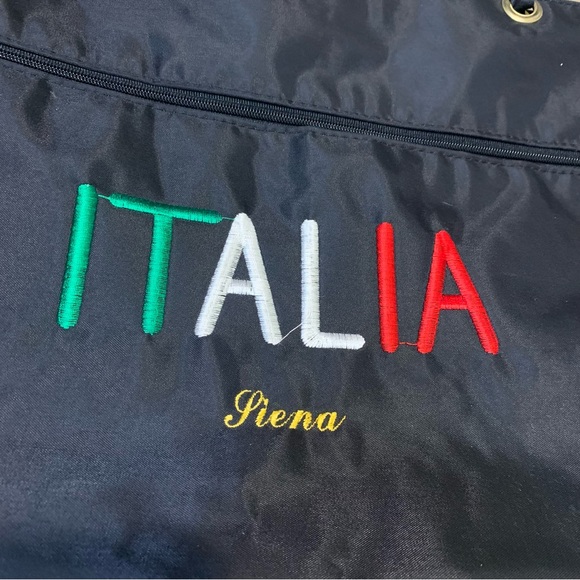 Italia Siena womens medium/large black shoulder tote bag - Picture 3 of 12